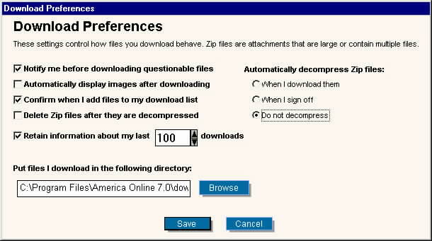 Download Preferences