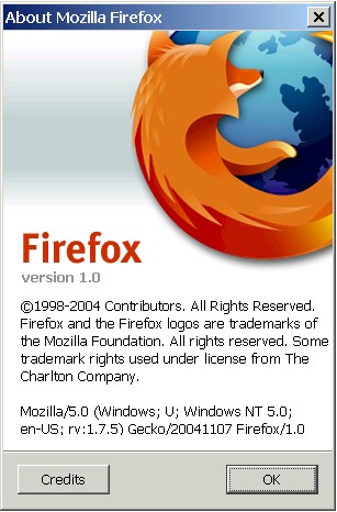 About Mozilla Firefox