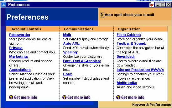 Preferences (AOL)