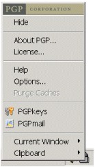 PGPtray - no PGPdisk