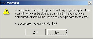 PGP Warning